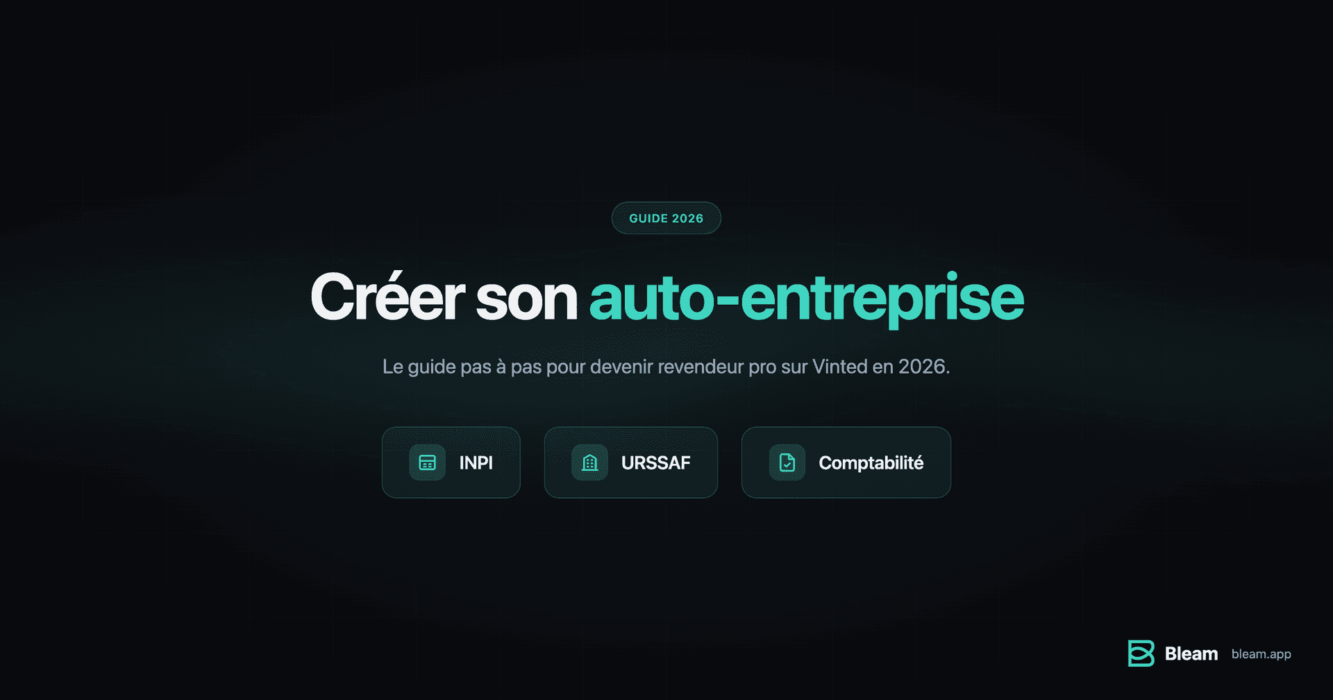 Register Auto-Entrepreneur Vinted