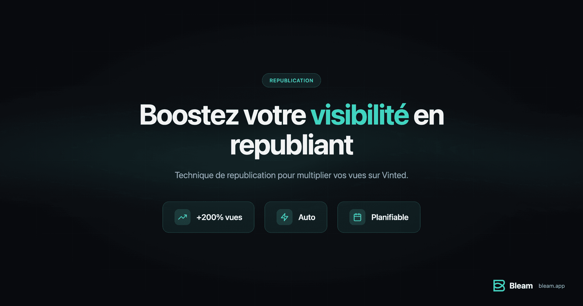 Boostez votre visibilité en republiant sur Vinted