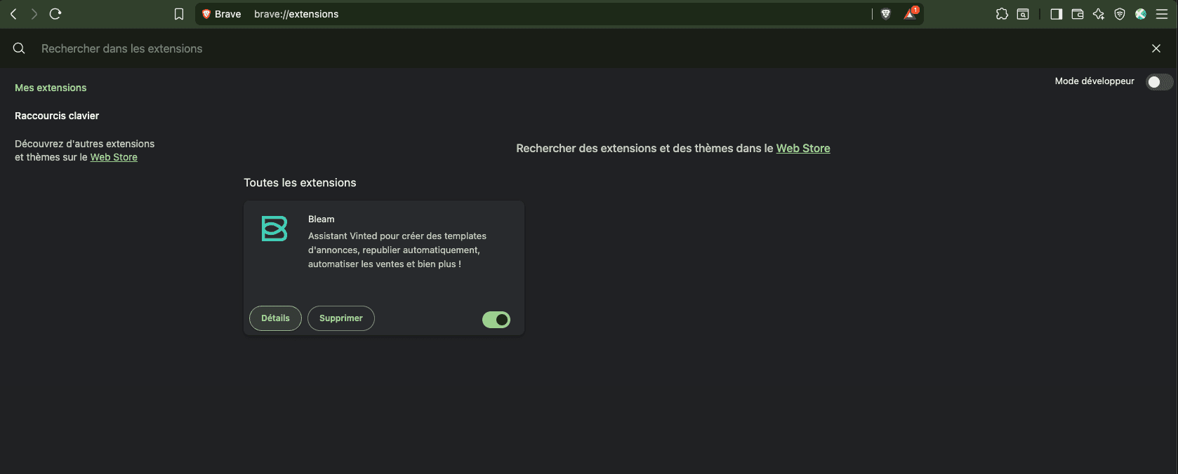 Extension Bleam