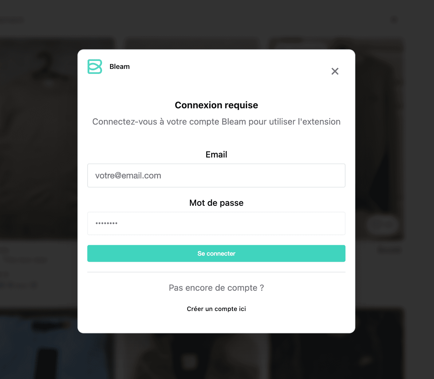 Se connecter à Bleam