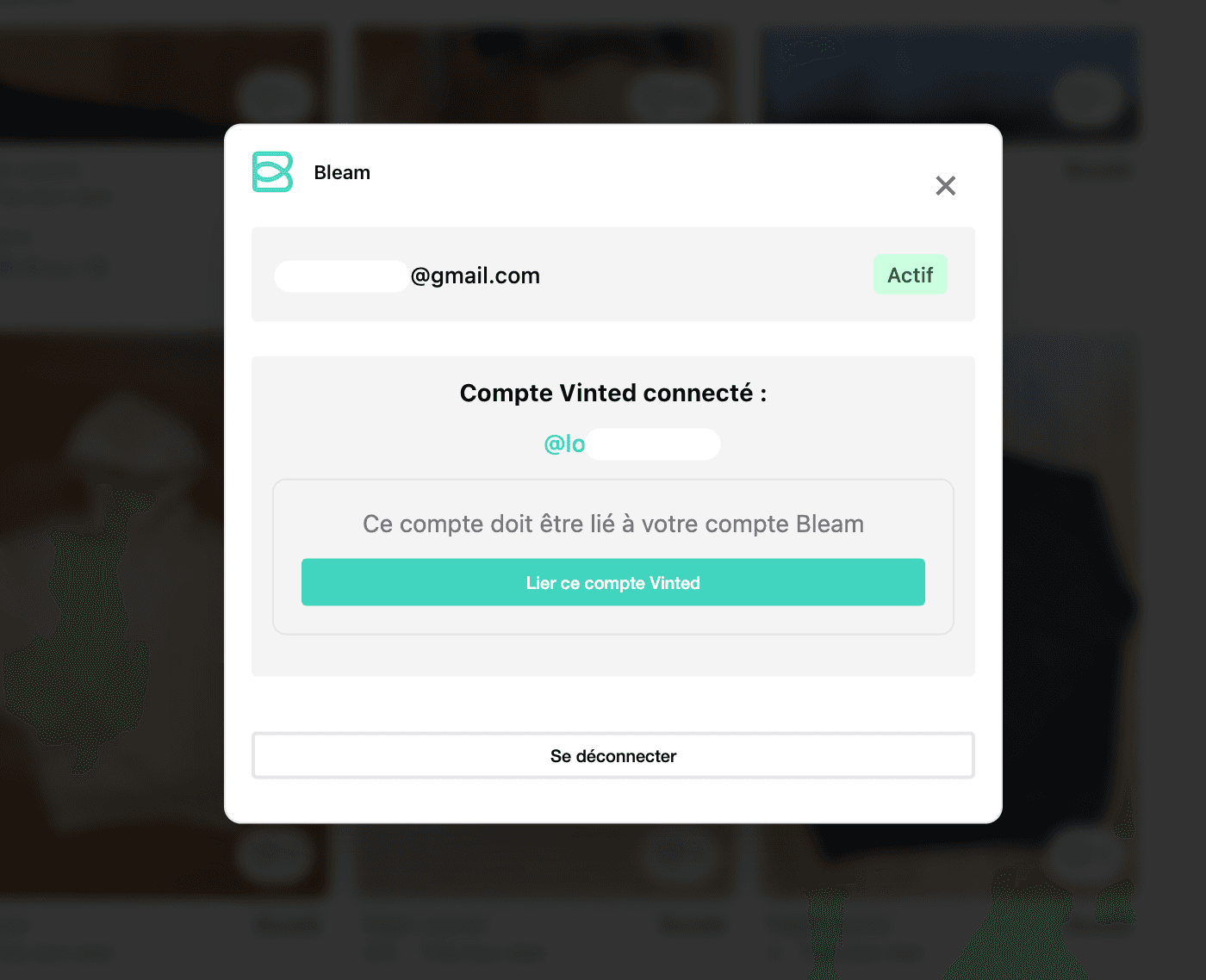 Link your Vinted account